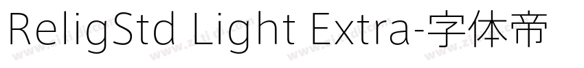 ReligStd Light Extra字体转换